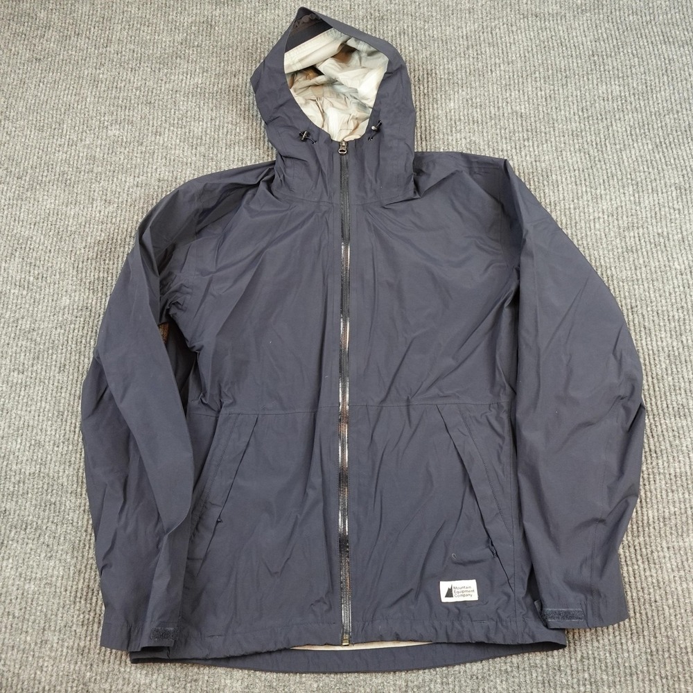 Mountain Equipment Company VarioShell Jacket Mens Medium Blue Hooded Full Zip